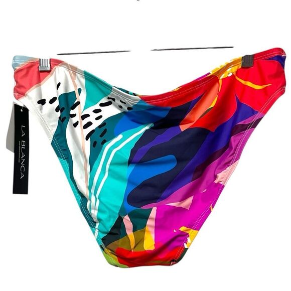 NWT LA BLANCA Eclectic Hipster Swim Bikini Bottoms 16 - Picture 5 of 7
